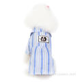 Eco-friendly nice look stripe cotton summer dog shirt